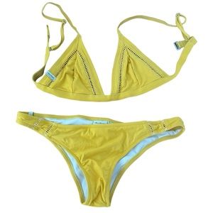 Rhythm Size Medium Bikini Bottom and Top in Yellow